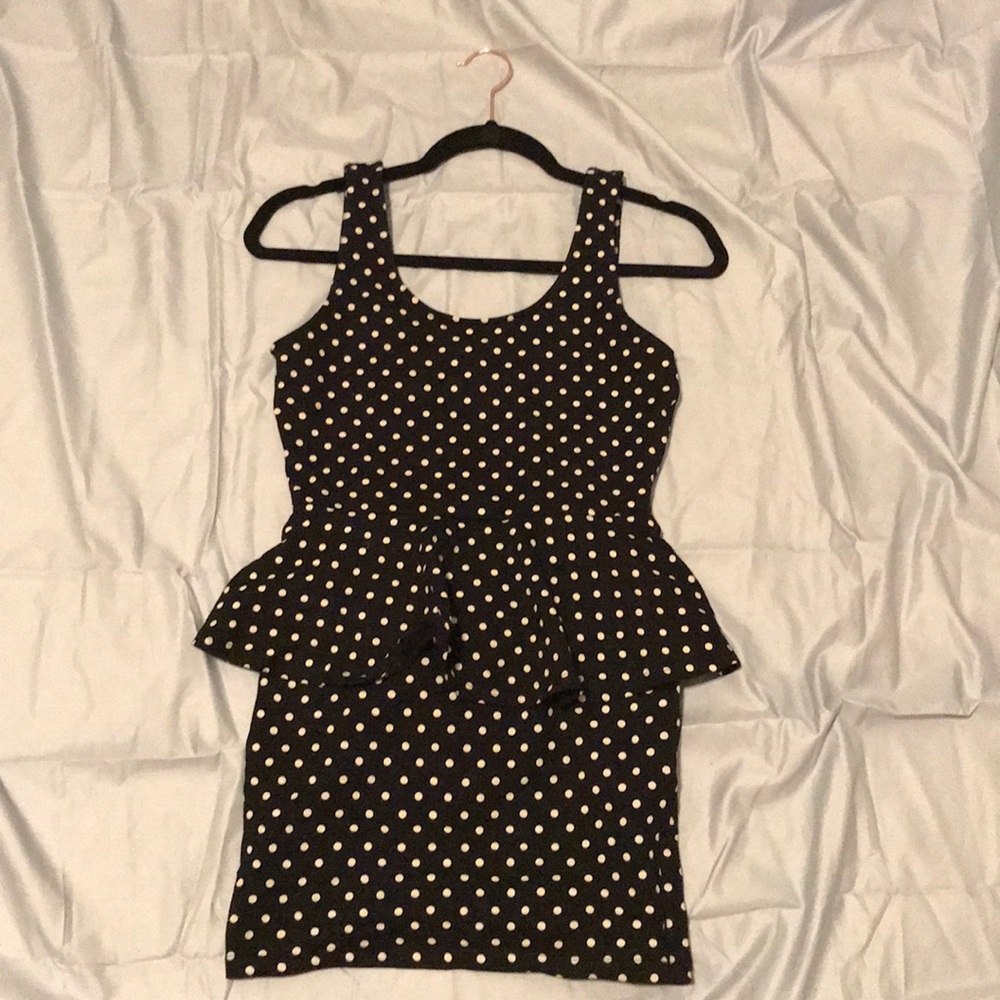 Polka-Dot Mini Dress